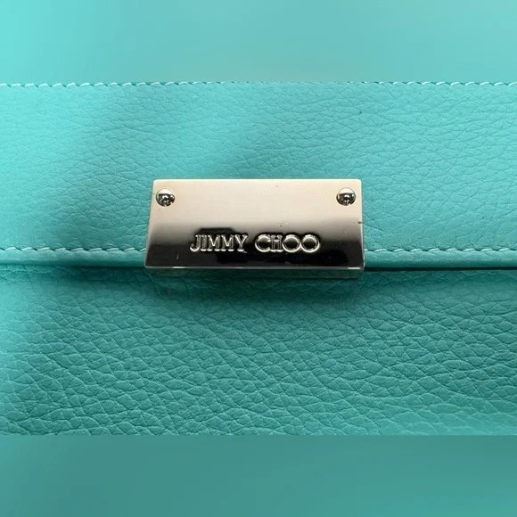 Jimmy Choo Aqua Leather Wallet, perfect condition/never worn. - Picture 2 of 10